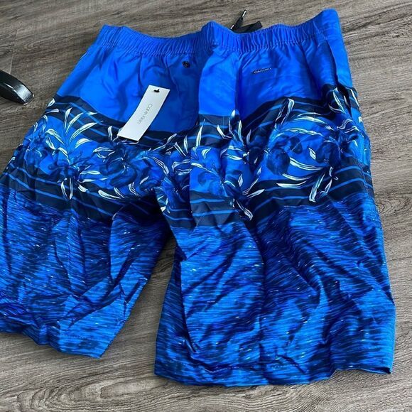 Calvin Klein Aloha Blue Swim-trunks NEW - Picture 2 of 2